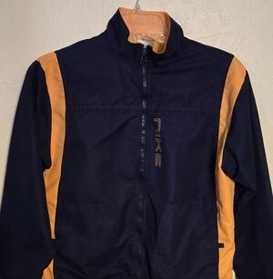 Nike Boy's Navy and Orange Windbreaker Size 8/10